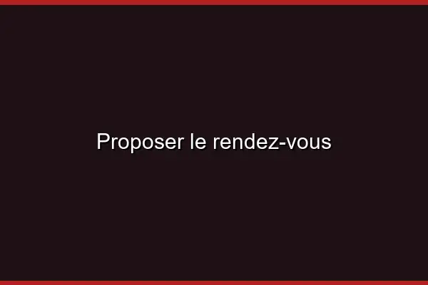 Proposer le rendez-vous
