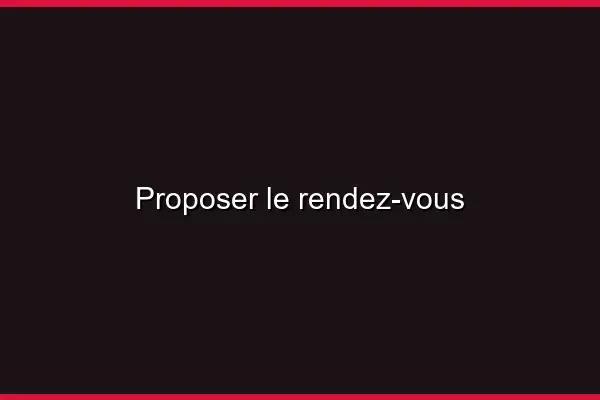 Proposer le rendez-vous