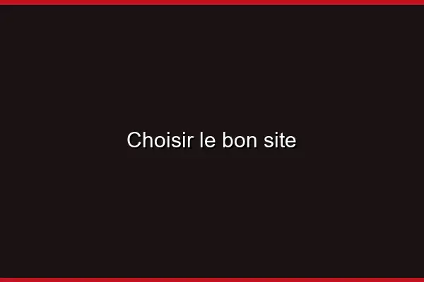 Choisir le bon site